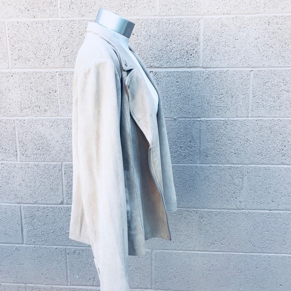 Urban Outfitters tan camel faux suede Moto jacket - Picture 2 of 5